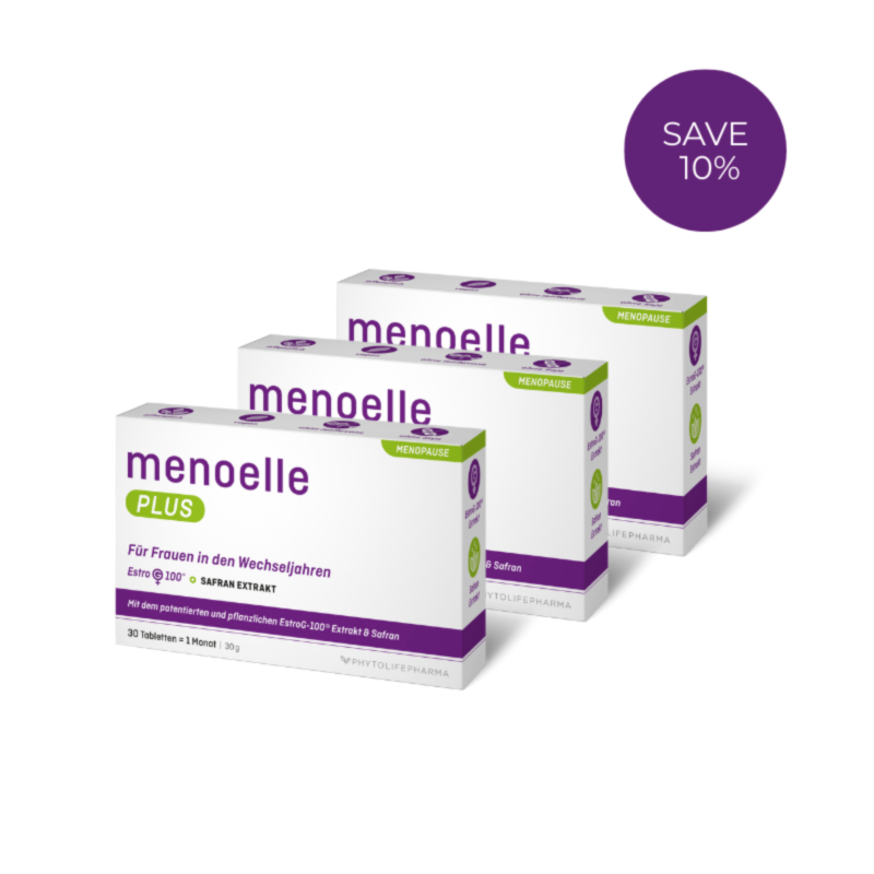 Menoelle Plus – hormonų nesuteikianti pagalba menopauzės metu (3 mėnesių atsarga)