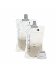 Motinos pieno laikymo maišeliai (10 vnt) + adapteris