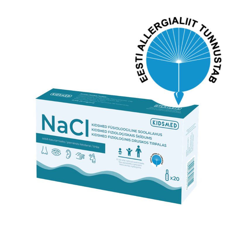 Kidsmed fiziologinis NaCl tirpalas inhaliacijoms