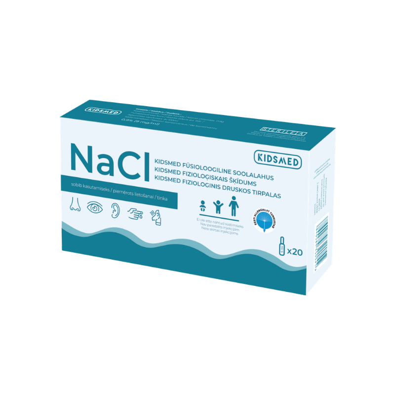 Kidsmed fiziologinis tirpalas NaCl inhaliacijoms