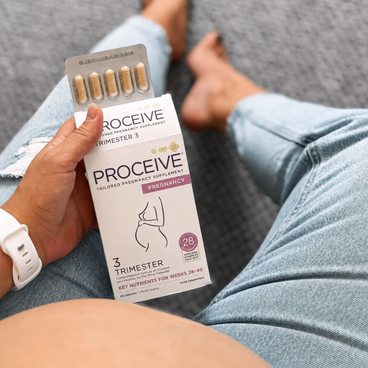Proceive Pregnancy Trimester 3 maisto papildas trečiajam nėštumo trimestrui