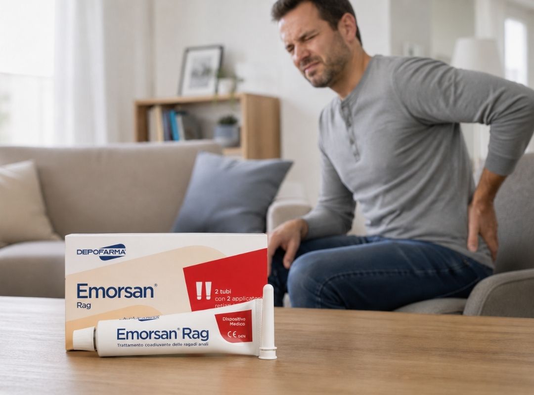 Emorsan Rag gelis išangės įplėšų ir išangės įtrūkimų simptomams palengvinti